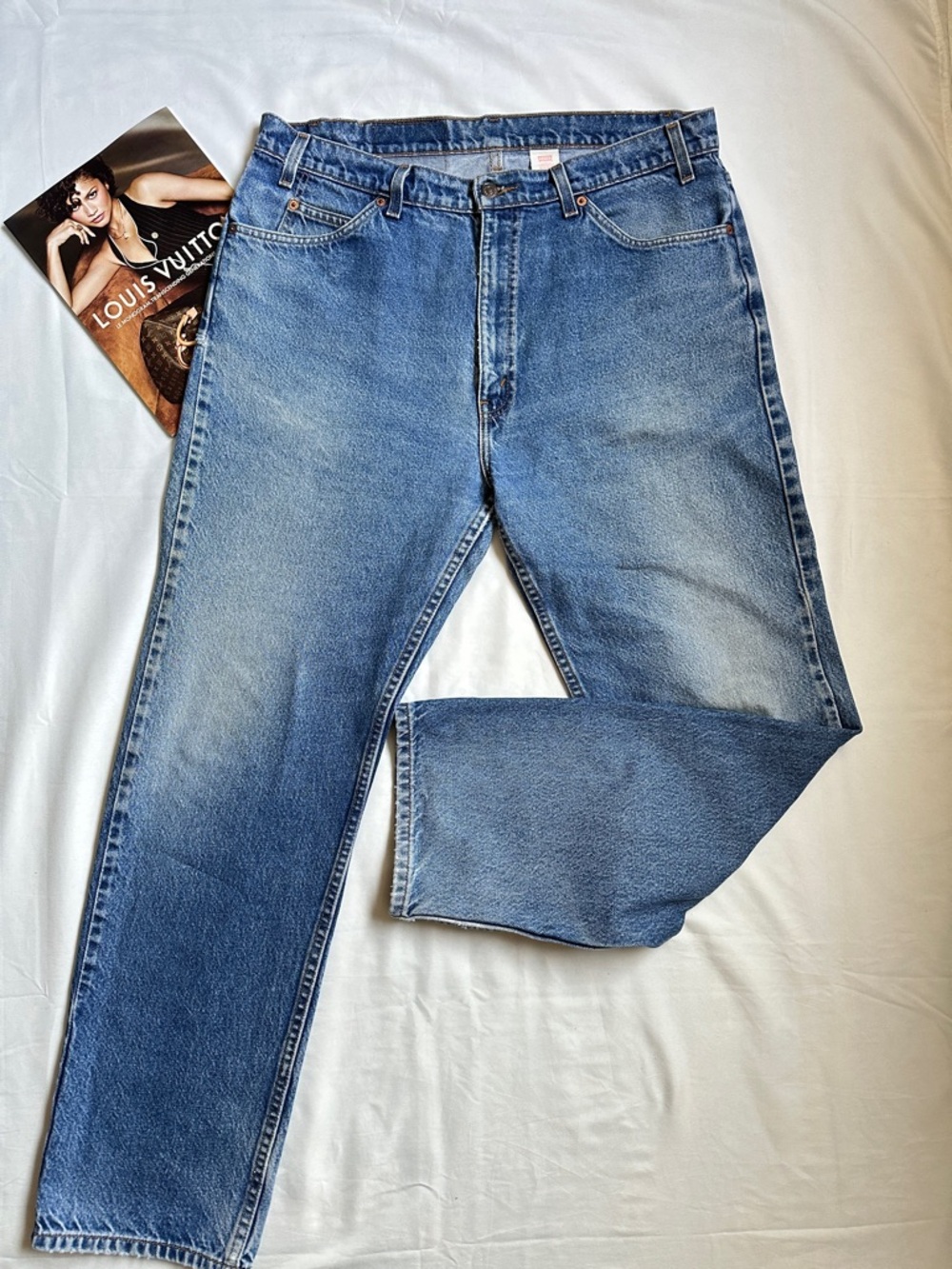 Vintage Levi's 505 Regular Fit Light Blue Jeans - Picture 5 of 12